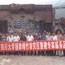 School went to inspect the disaster area reconstruction